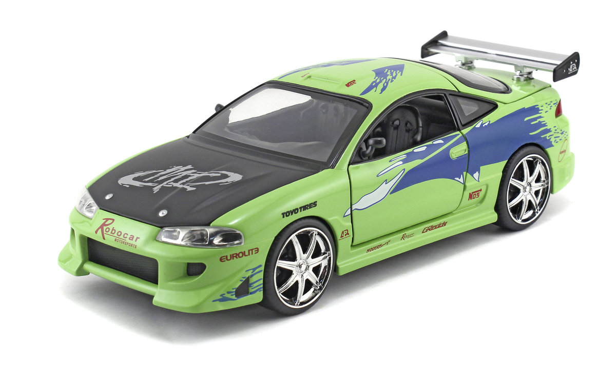 JADA FAST AND FURIOUS BRIAN'S MITSUBISHI ECLIPSE ZIELONY 1:24 253203007