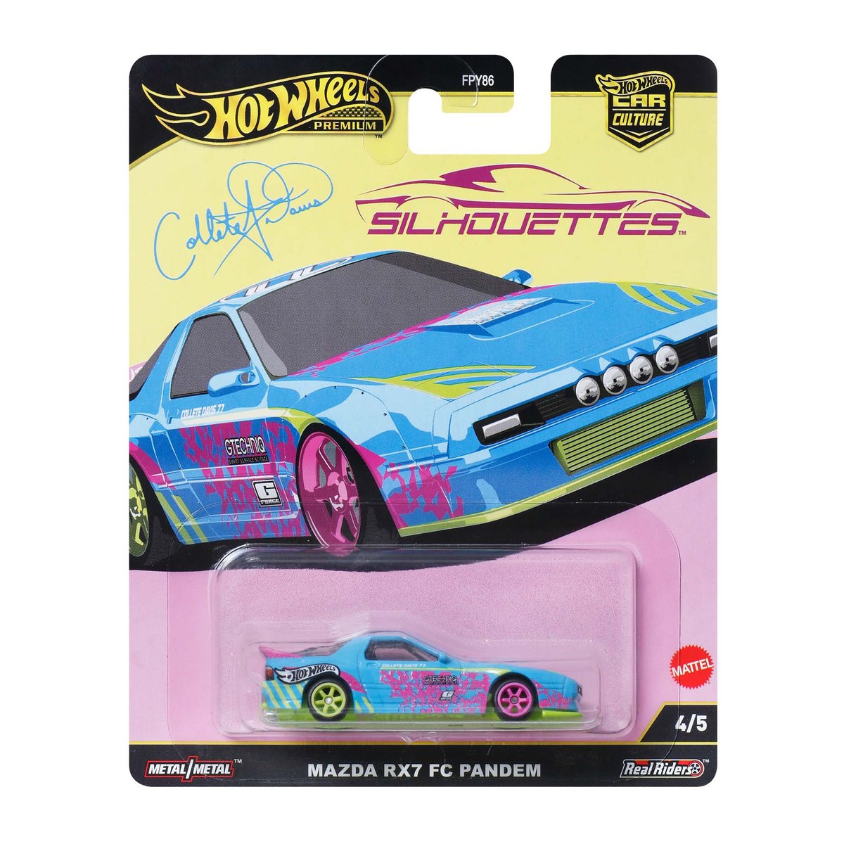 HOT WHEELS MAZDA RX-7 FC PANDEM SILHOUETTES 4/5 JBK60