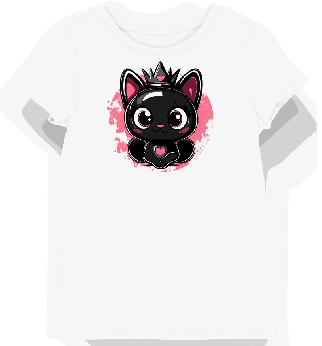 Koszulka damska biała z motywem koronki Kuromi L