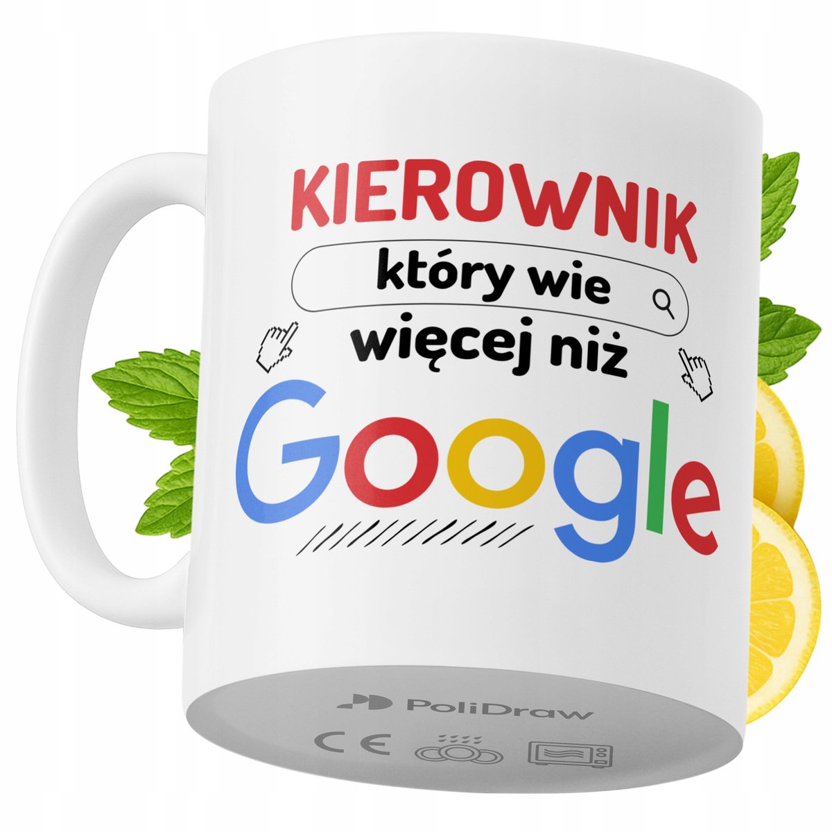 Kubek Dla Kierownika na Prezent z Nadrukiem ze Zdjęciem 330 ml PoliDraw