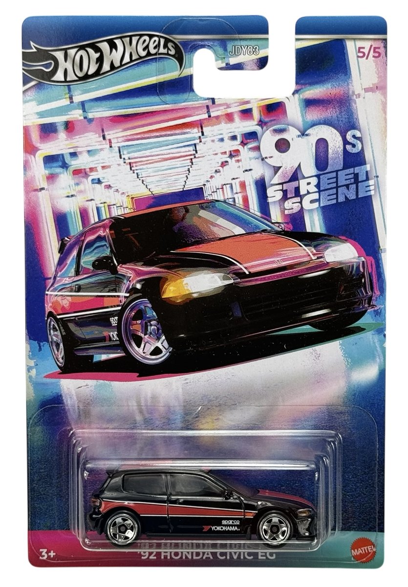 HOT WHEELS '92 HONDA CIVIC EG 90'S STREET SCENE 5/5 JCB56