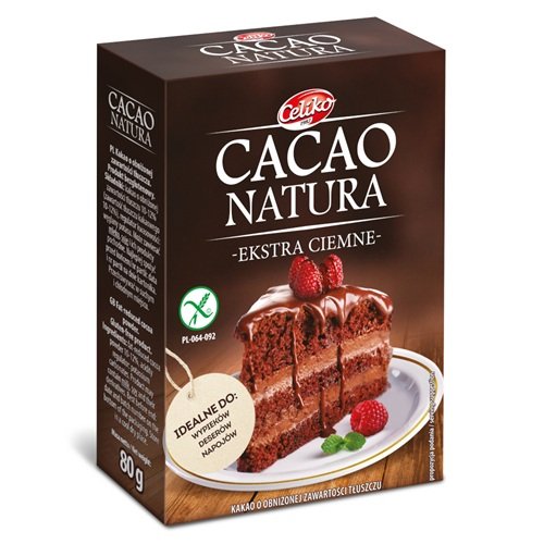 Celiko Kakao ciemne bezglutenowe 80g