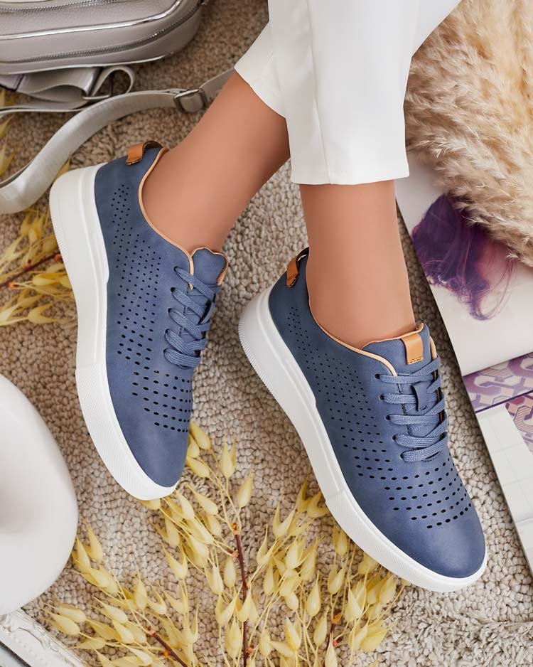 Royalfashion Damskie ażurowe buty sportowe Deromias-36