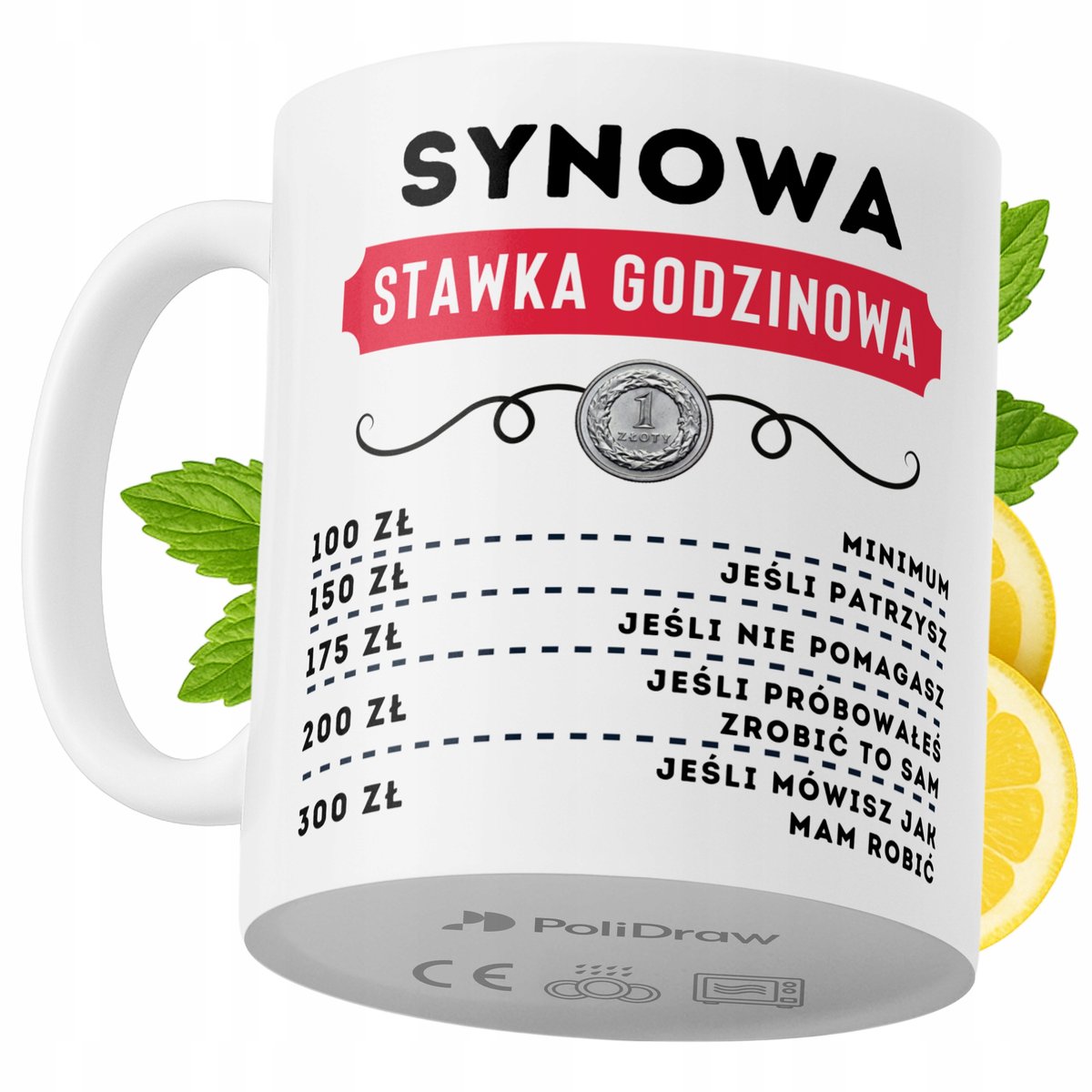 Kubek Dla Synowej na Prezent z Nadrukiem ze Zdjęciem 330 ml PoliDraw