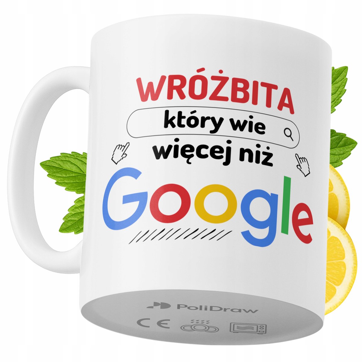 Kubek Dla Wróżbity na Prezent z Nadrukiem ze Zdjęciem 330 ml PoliDraw