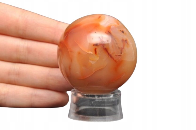 * KARNEOL ŚLICZNA MAŁA KULA PRZEPIĘKNY KAMIEŃ NR 5 *