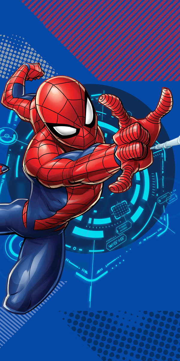 Ręcznik kąpielowy Spiderman 140 x 70 cm Halantex 100% bawełna Marvel