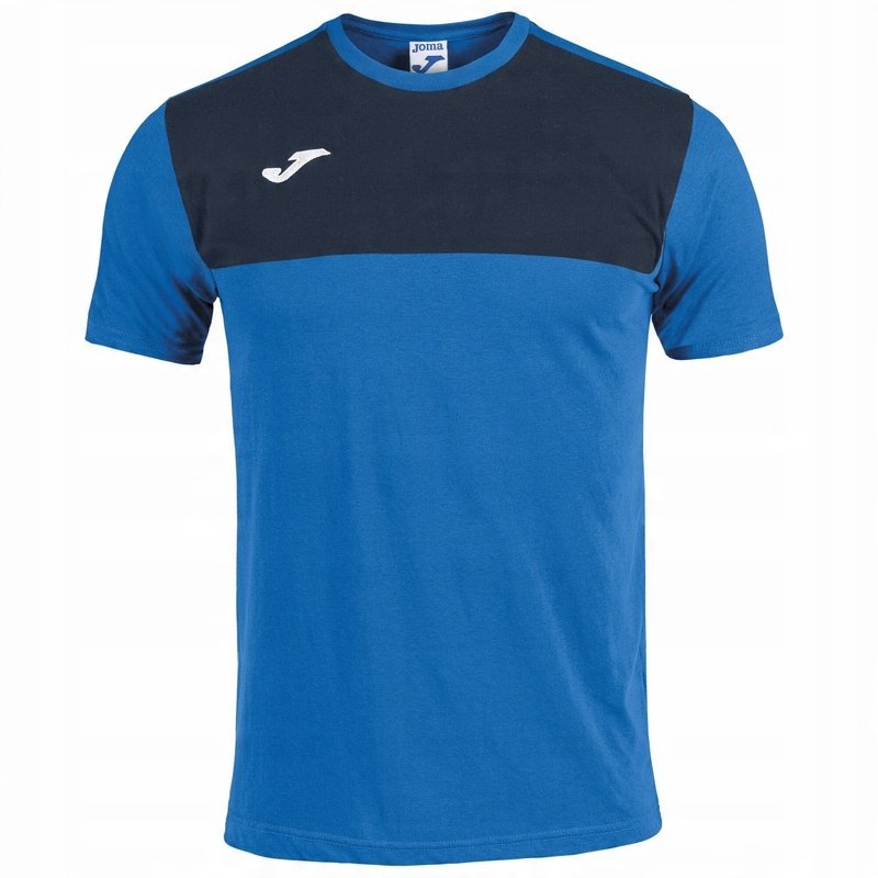 T-shirt męski okrągły dekolt Joma Winner r. XL niebiesko-granatowa wygodna