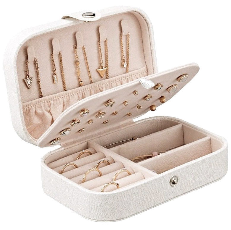 Kuferek na biżuterię elegancki SZKATUŁKA organizer mały