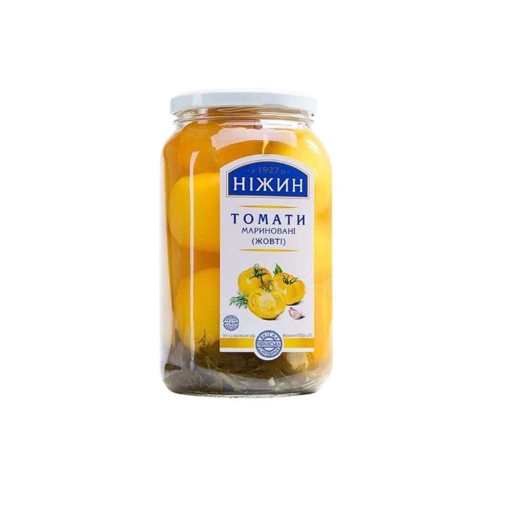 Pomidory żólte w słoiku Nizyn, 920 ml