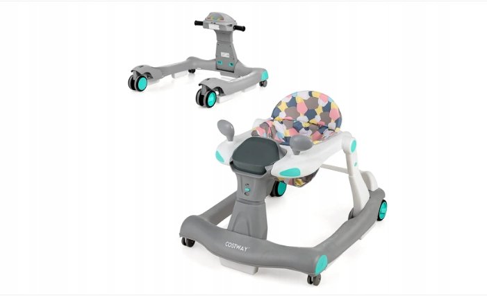 Składany Chodzik 2W1 Z Regulacją Wysokości