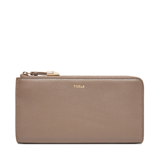 Duży Portfel Damski Furla Goccia L Zip Around WP00471 BX3036 KH 2572S Beżowy