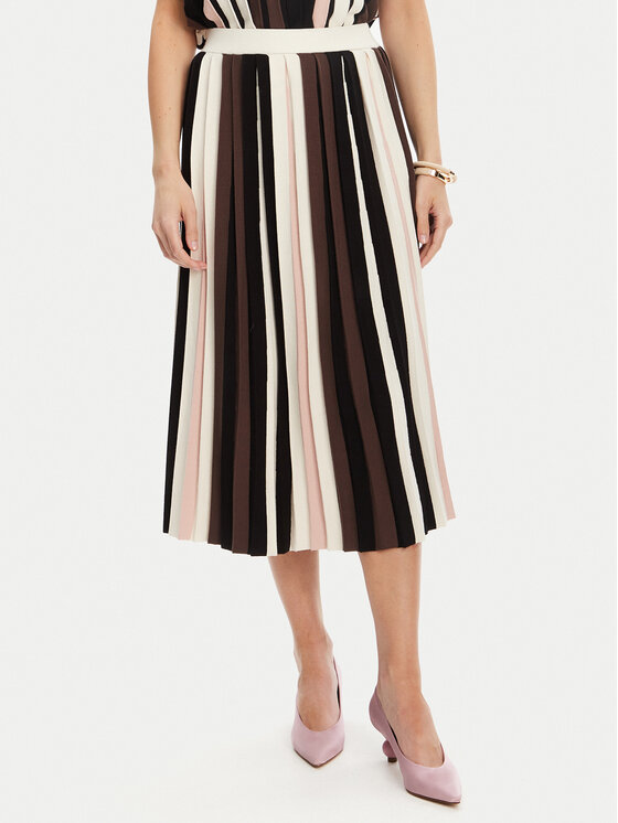 Weekend Max Mara Spódnica plisowana Pleiadi 2525306011 Brązowy Regular Fit