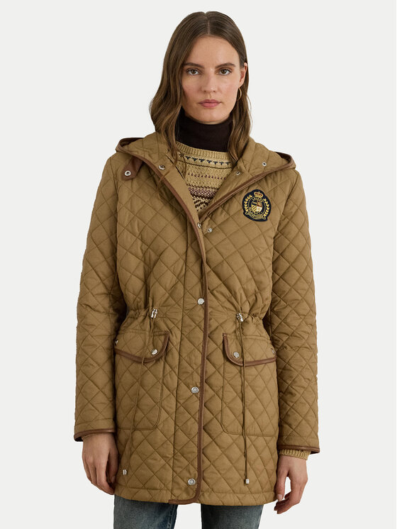 LAUREN RALPH LAUREN Kurtka przejściowa 297979534002 Brązowy Straight Fit