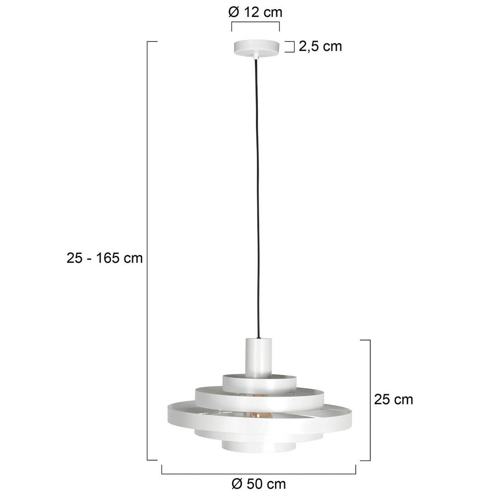 Steinhauer Lampa wisząca Halo Cirque, możliwość ściemniania, biały / opal, salon / jadalnia, metal, nowoczesny