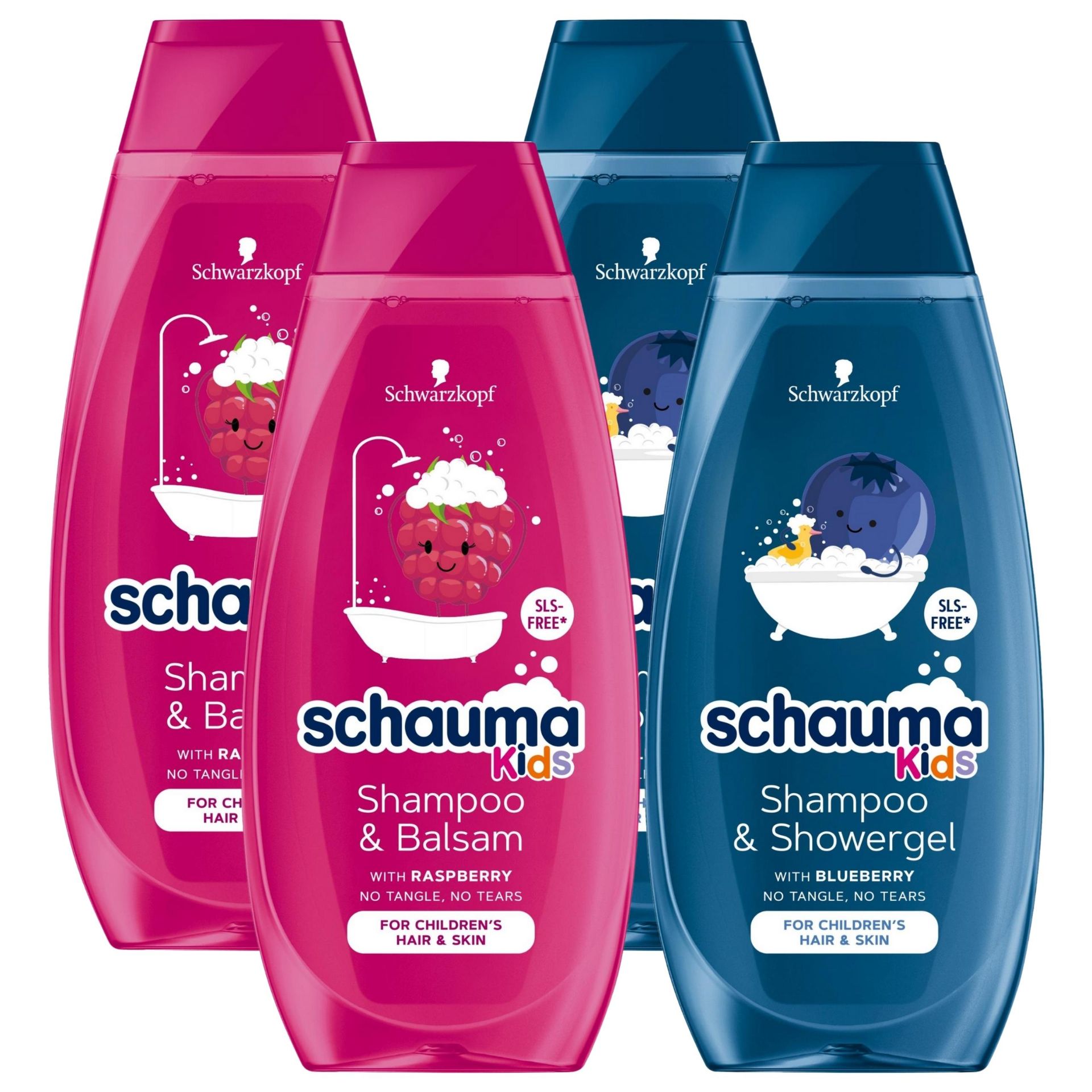 Bezpieczny dla dzieci szampon Schauma Kids, 4x