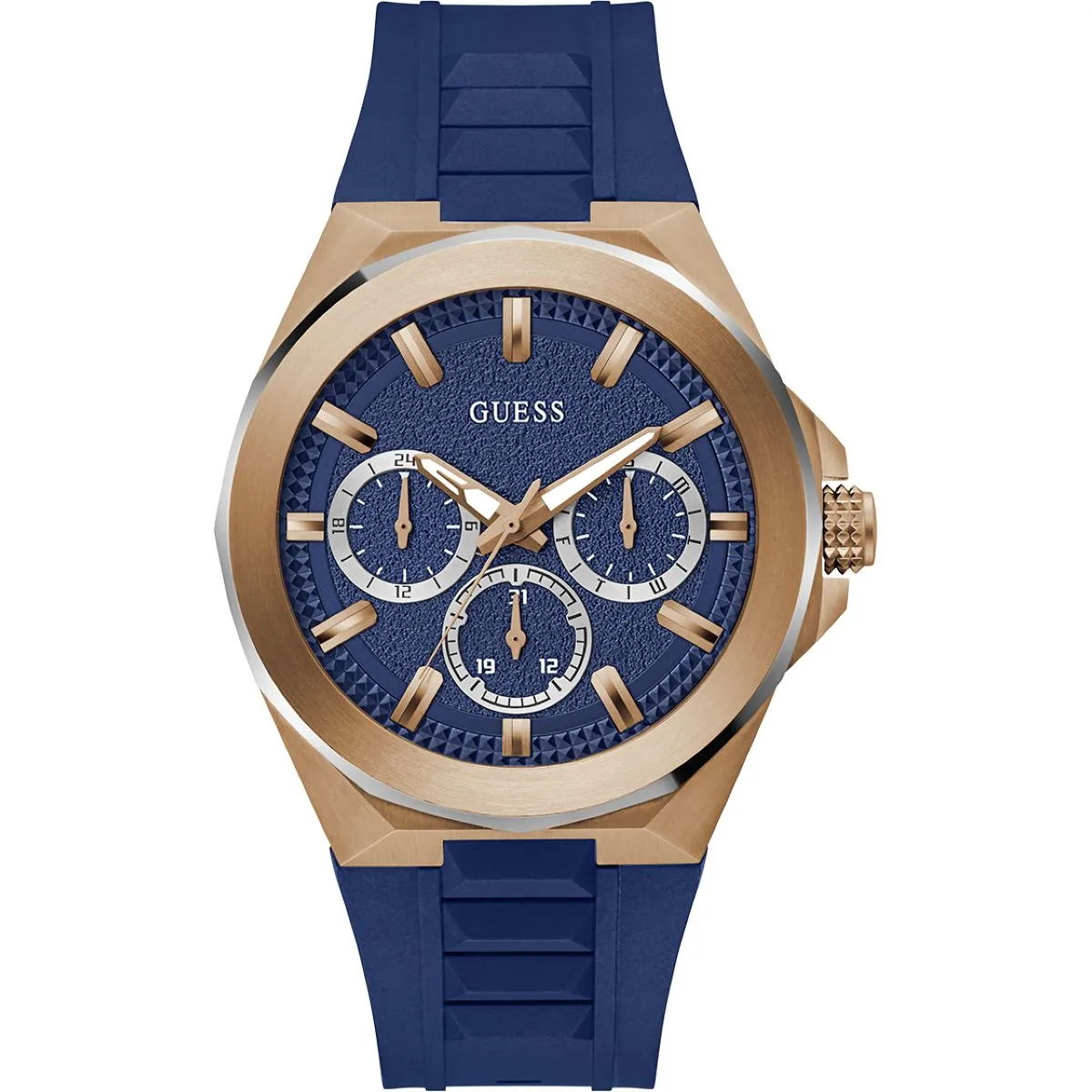 Guess Dashboard GW0799G2 zegarek męski granatowy z paskiem