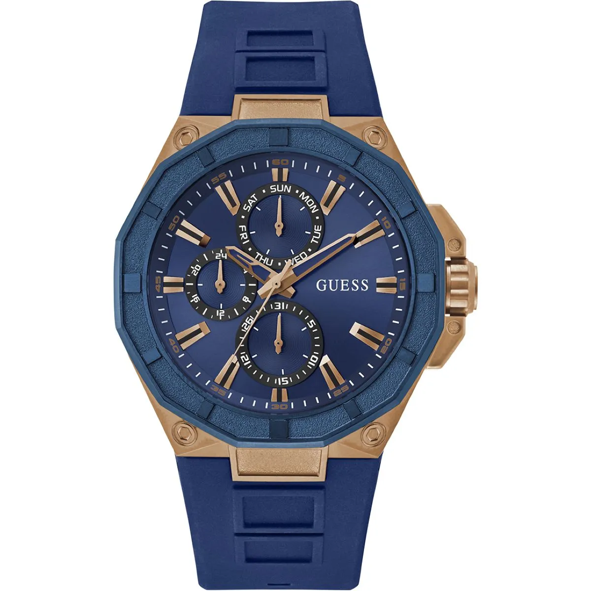 Guess R2 GW0803G2 zegarek męski granatowy z paskiem