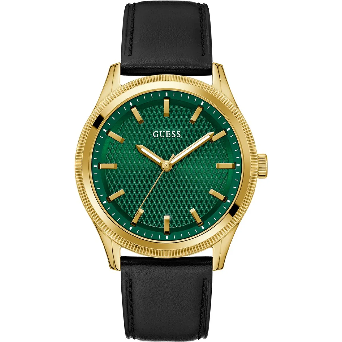 Guess Dex GW0846G1 zegarek męski złoty z zieloną tarczą