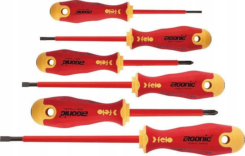 Zestaw narzędzi Felo Ergonic VDE 3,0/ 4,0/ 5,5/ PH1 /PH2/ Z2 + magnetyzer