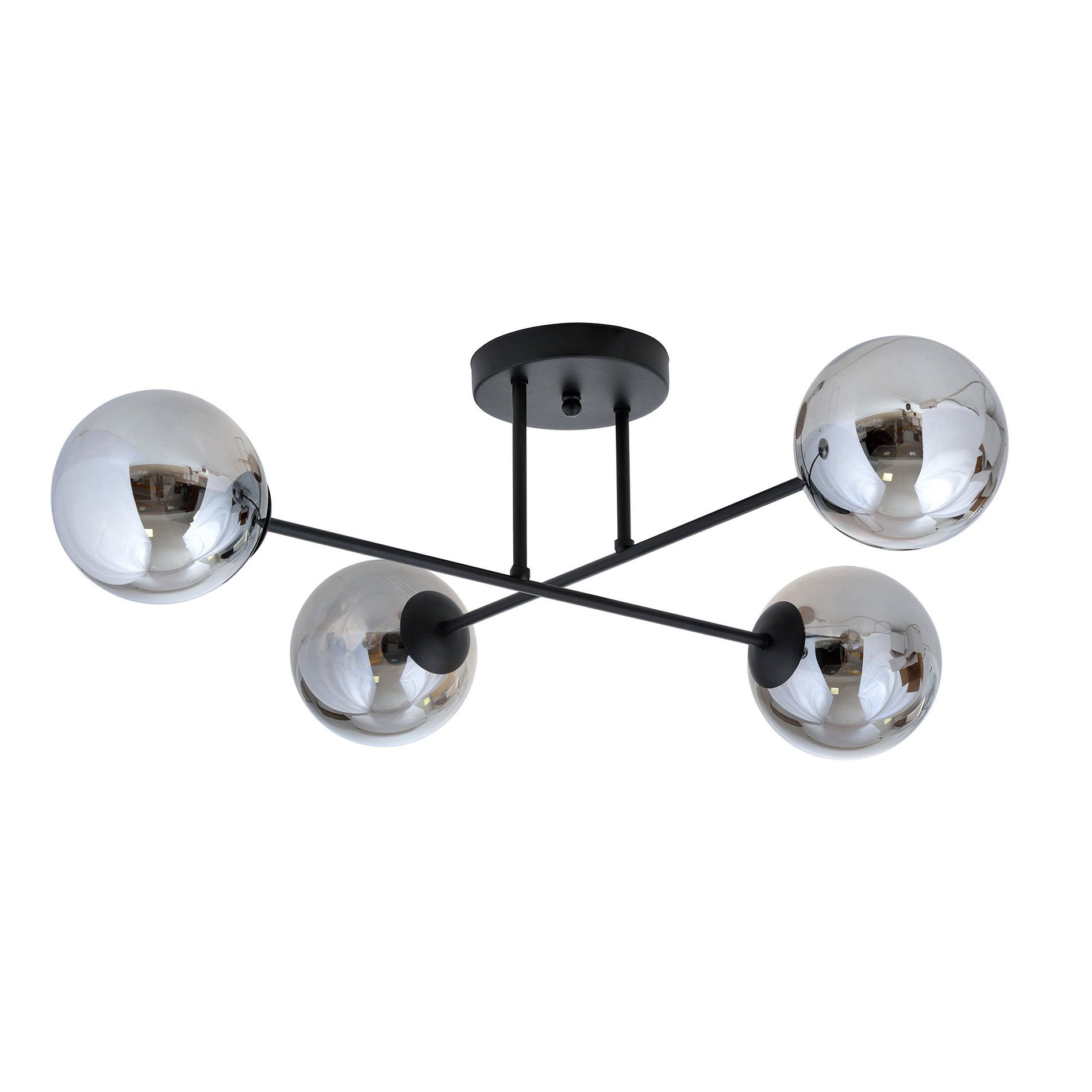 Lampa Sufitowa Roma 4 1245/4 4Xe14 czarna