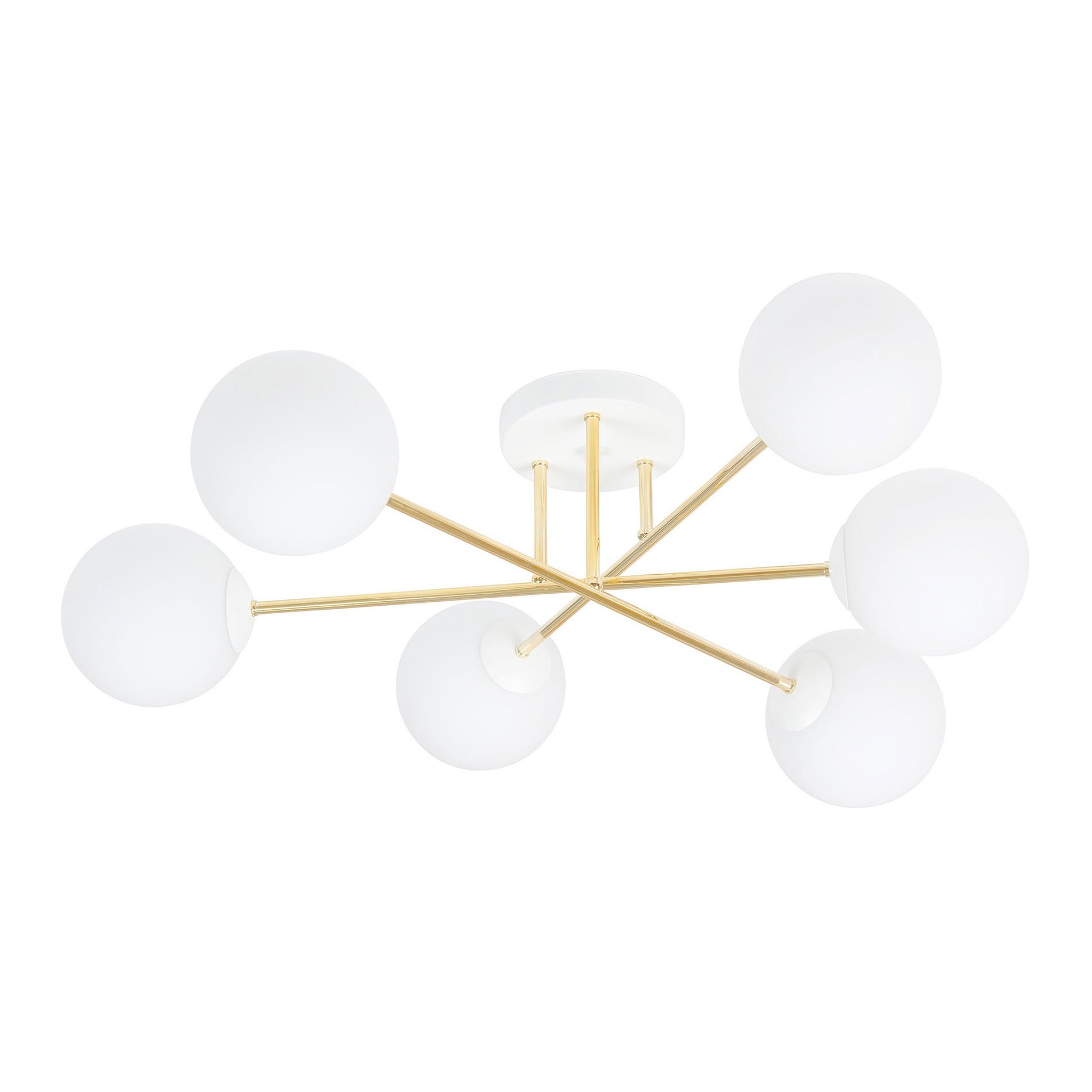 Lampa Sufitowa Magnum 6 1234/6 6Xe14 biała/złota