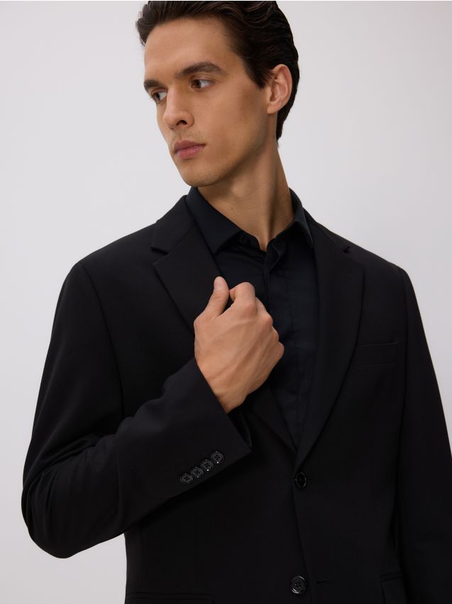 Reserved - Marynarka slim fit - czarny