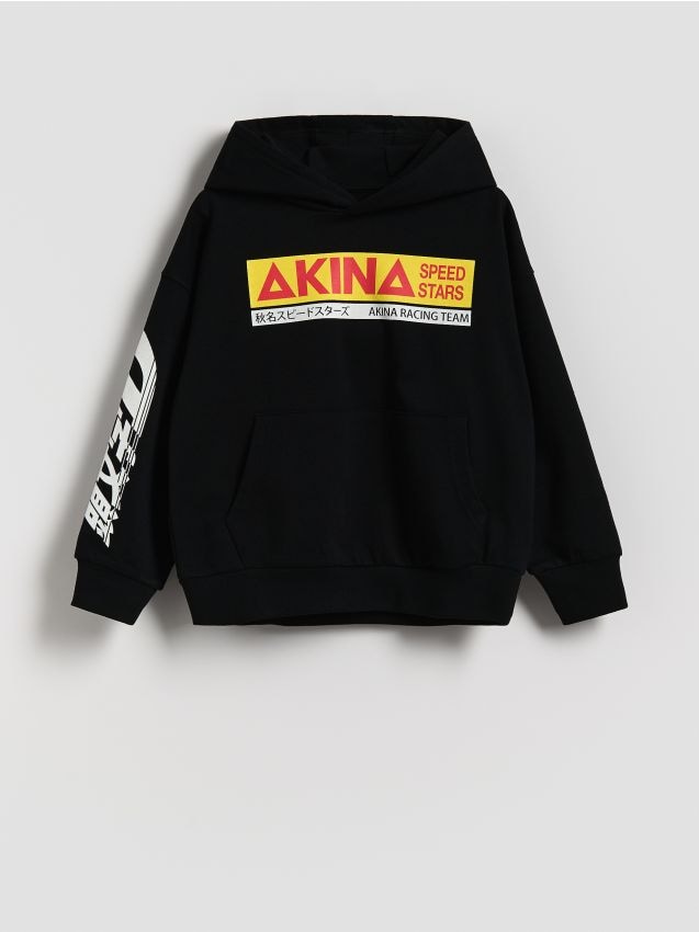 Reserved - Bluza Initial D - czarny