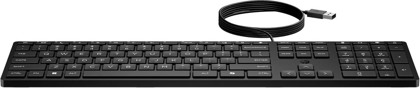 HP SBUY WIRED 320K KEYBOARD klawiatura Biuro USB Czarny 9SR37UT#ABA