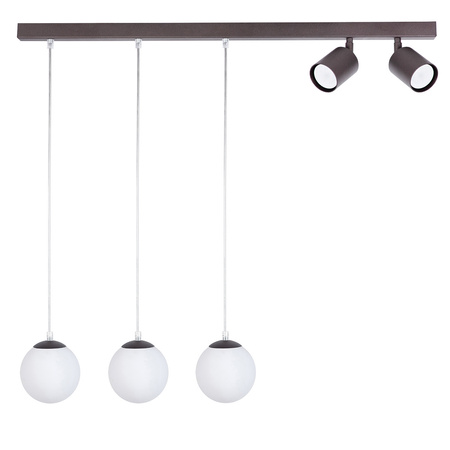 Lampa wisząca z reflektorami i kloszami SIG 41272 z serii TAVIRA