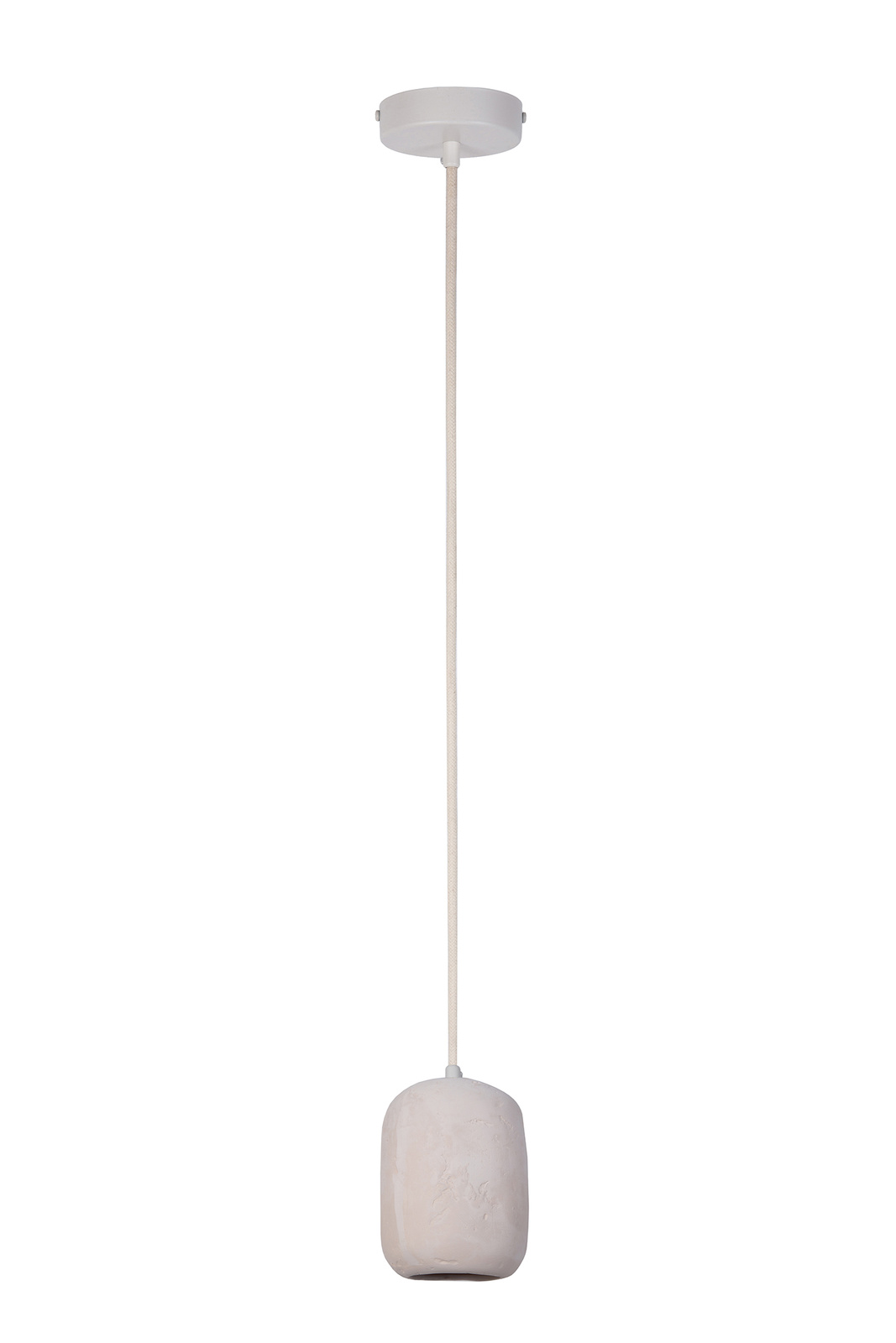 Beżowa lampa wisząca z dekoracyjnym kloszem SIG 41417 z serii OLO