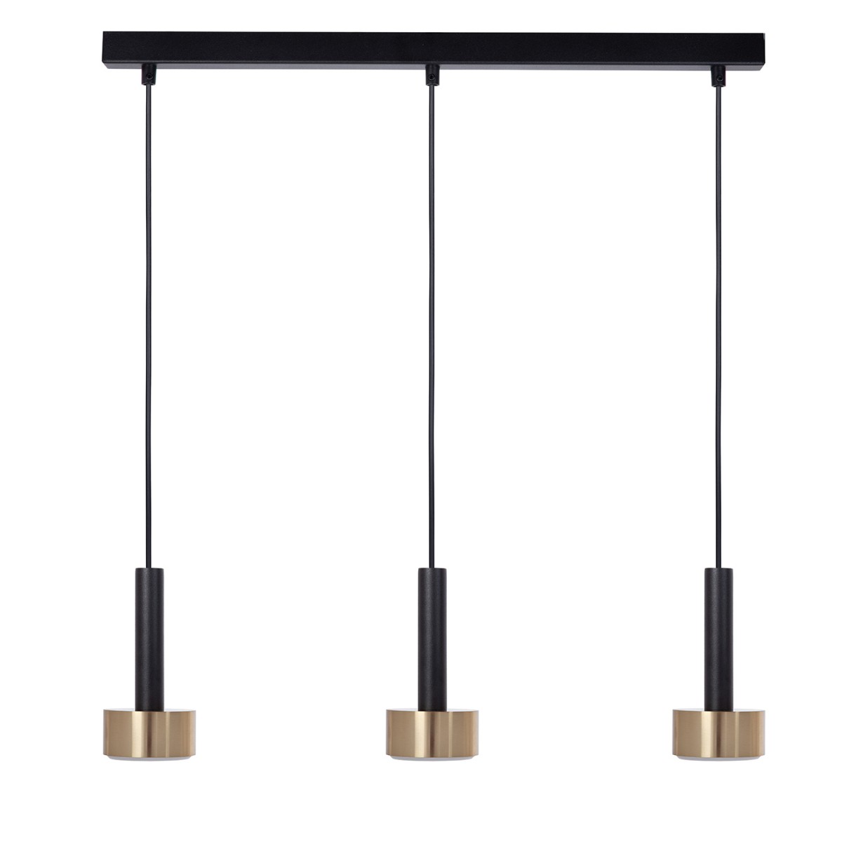 Nowoczesna lampa wisząca ze złotymi elementami SIG 41251 z serii STAMP
