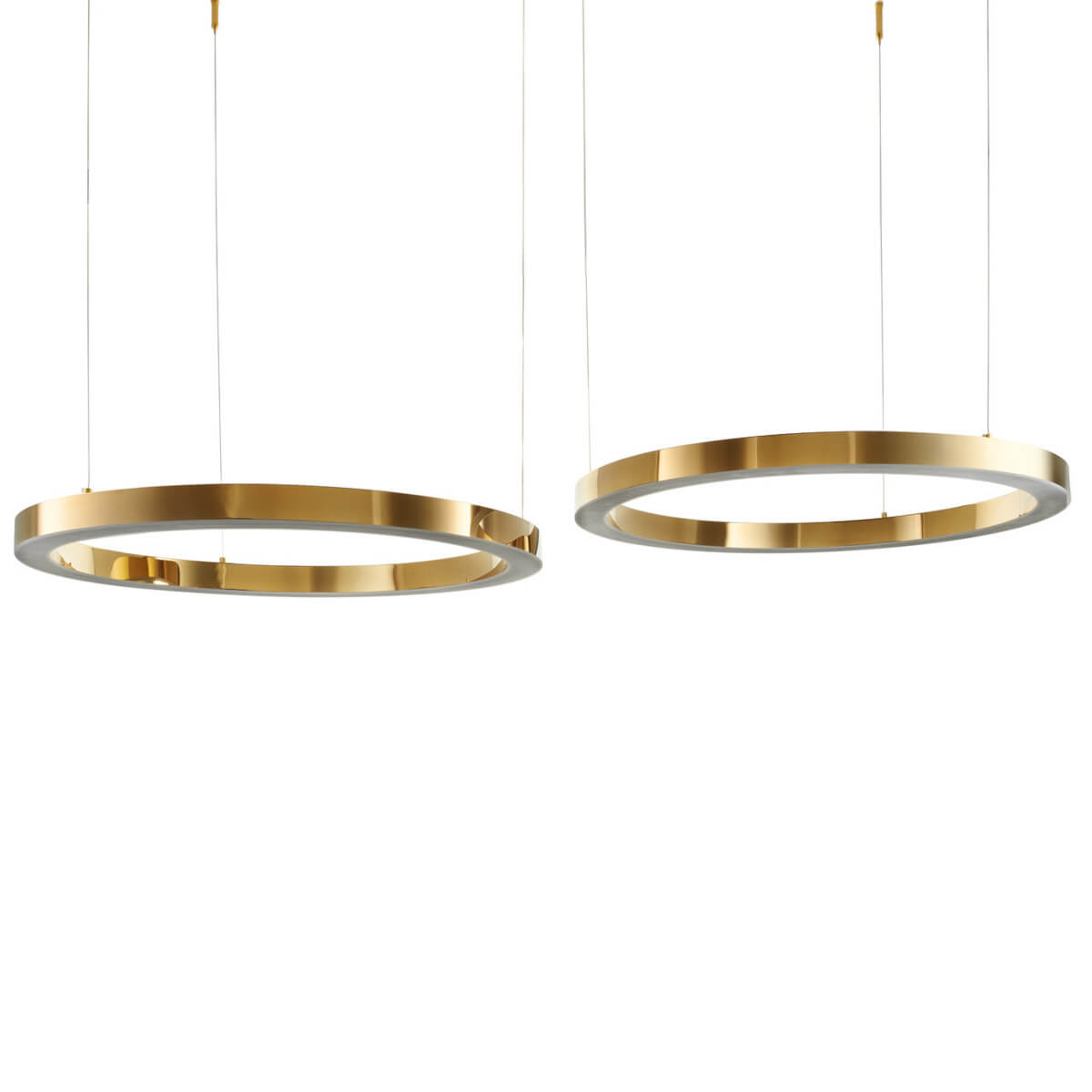 Lampa wisząca CIRCLE DN924-60+80 gold LED 72W 3000K pierścienie złote