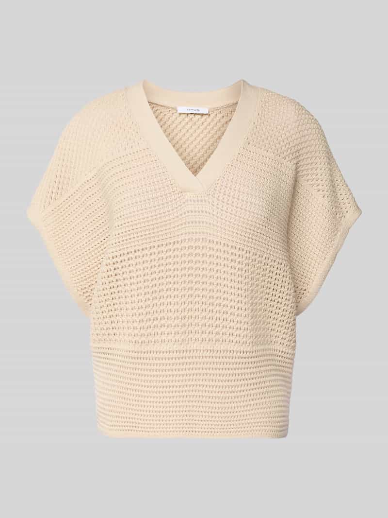 Bezrękawnik z dekoltem w serek model ‘Pekina’