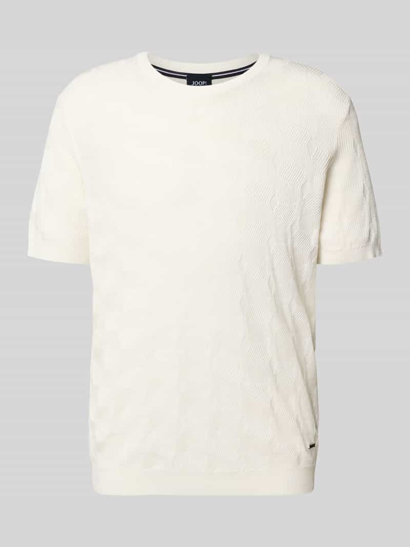 Bluzka z dzianiny z okrągłym dekoltem model ‘Mailon’