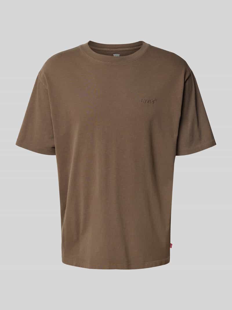 T-shirt o kroju vintage fit z wyhaftowanym logo