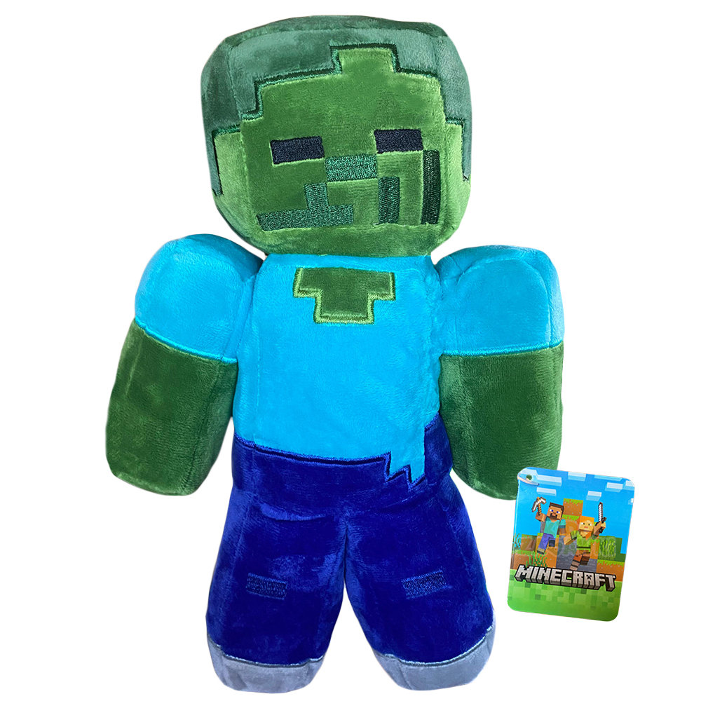 Minecraft Film Oryginalna Maskotka Zombie 30 cm Pluszak Na Licencji Mojang