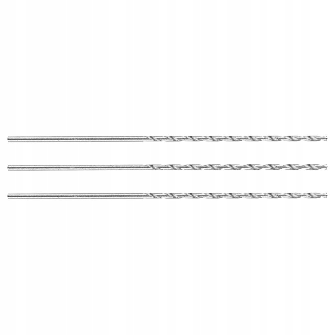 GRAPHITE, Wiertło do metalu HSS, DIN 340, przedłużane, 1 mm, 3 szt., 54T901