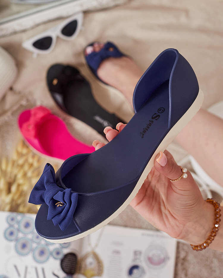 Royalfashion Damskie baleriny z kokardką Xollca-39