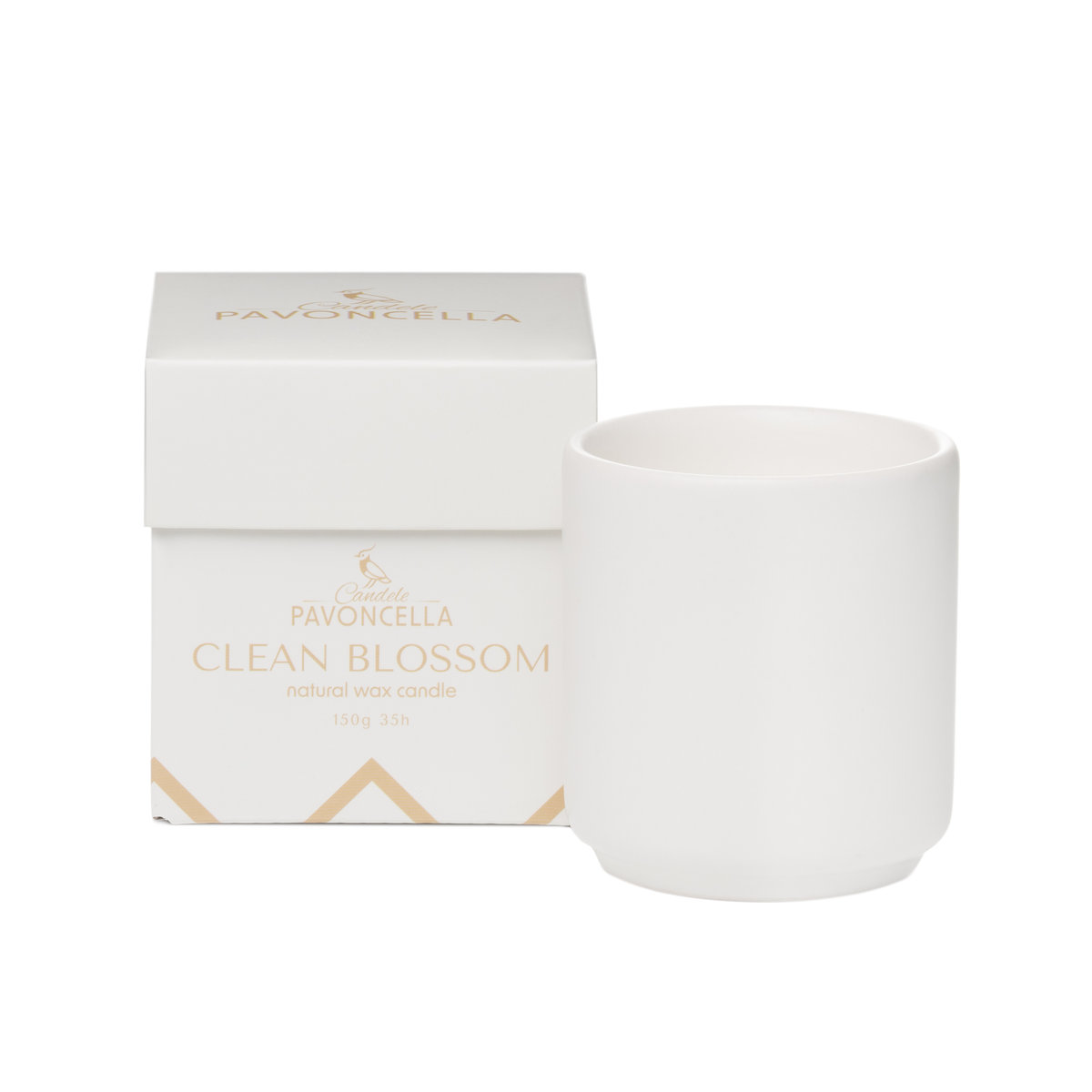 Świeca Premium w ceramice Clean Blossom