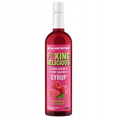 ALLNUTRITION FITKING SYROP ZERO MALINA 420ml SOK MALINOWY DO WODY BEZ CUKRU