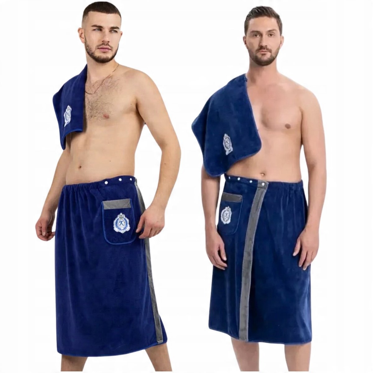 Ręcznik do sauny SPA kilt hammam męski kąpielowy na basen zestaw 75X175 cm