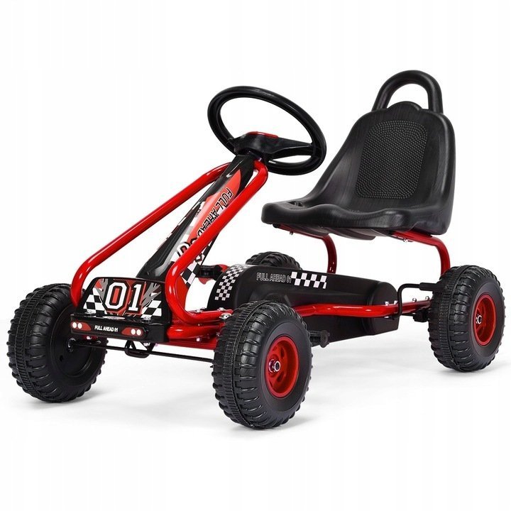 Gokart Na Pedały Dla Dzieci Costway Czerwony