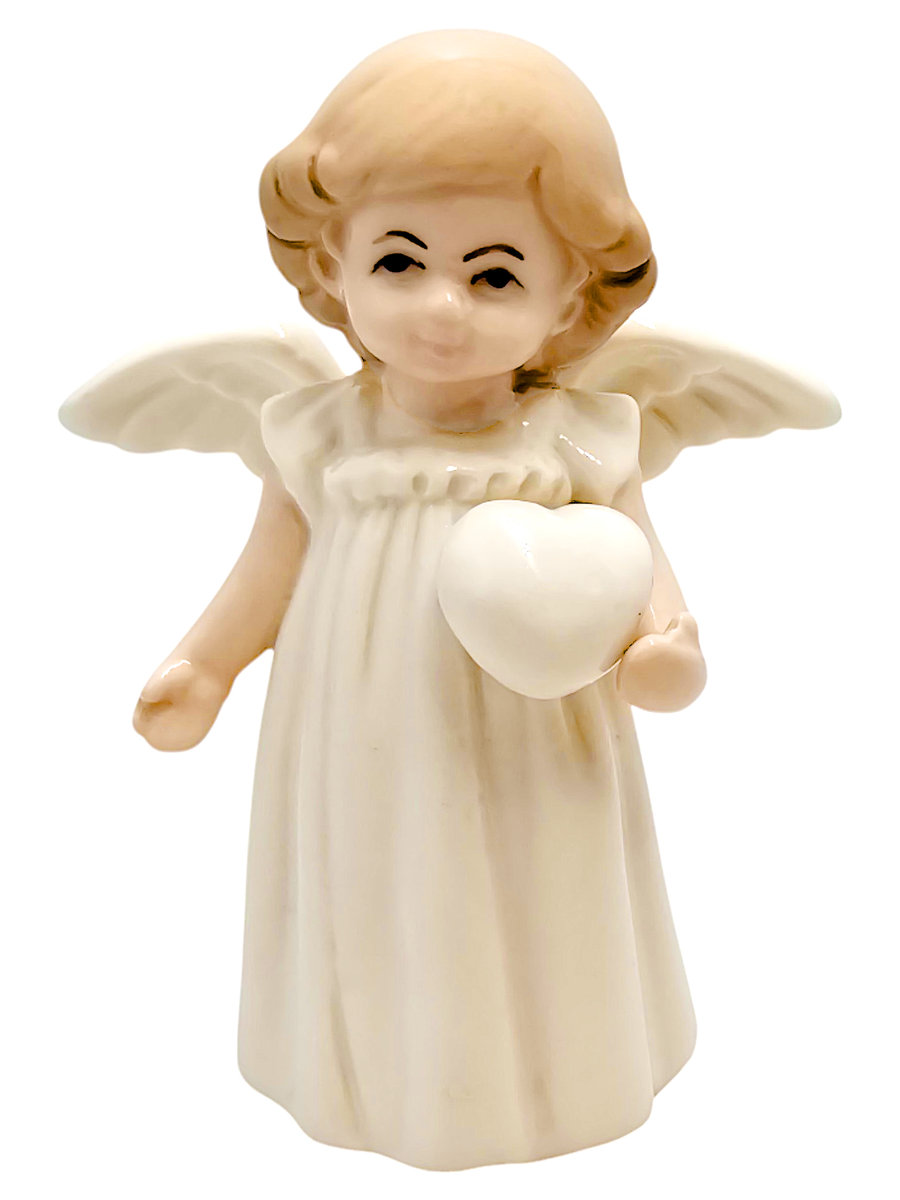 Figurka Aniołek porcelanowy 9,5cm - biały 2525A