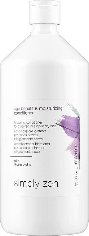 Z.One Simply Zen Age Benefit & Moisturizing Conditioner Nawilżająca Odżywka Do Włosów Farbowanych i Delikatnie Suchych 1000ml