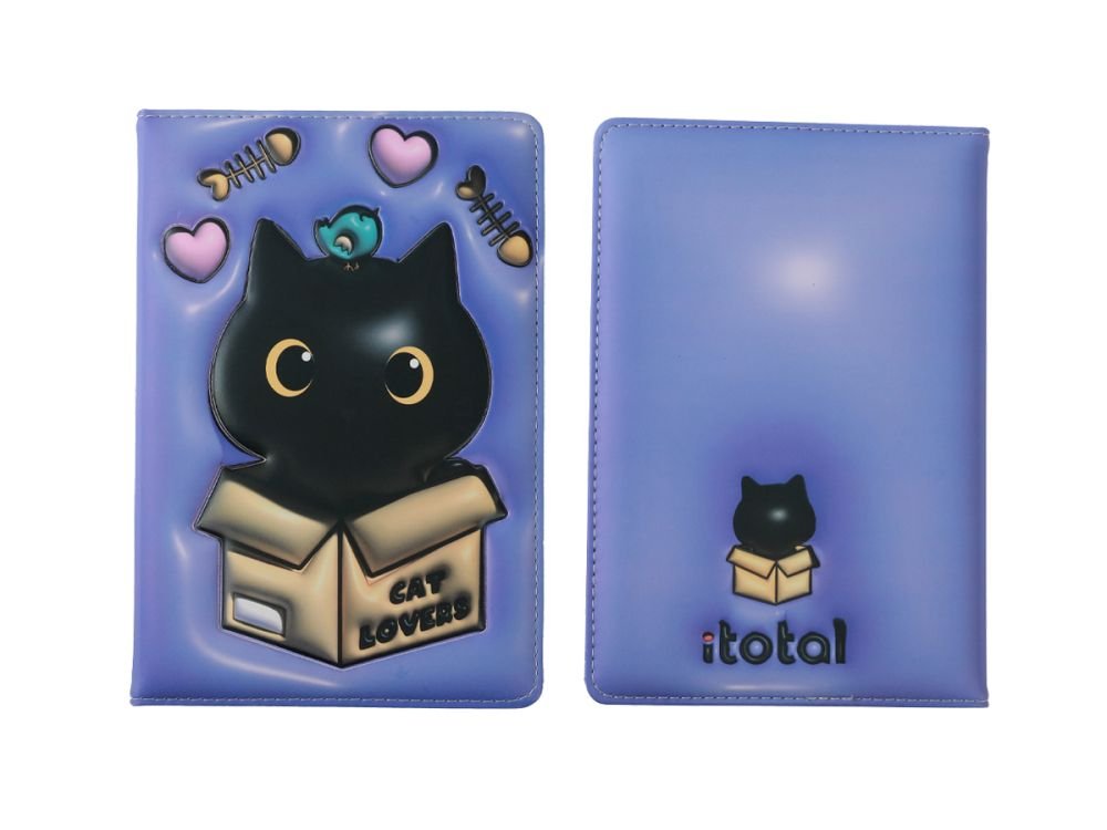 Notes A5 fioletowy w twardej okładce z piankowym obiciem 96k