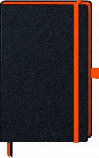 Notes W Sztywnej Oprawie, Pomarańczowy, Linie