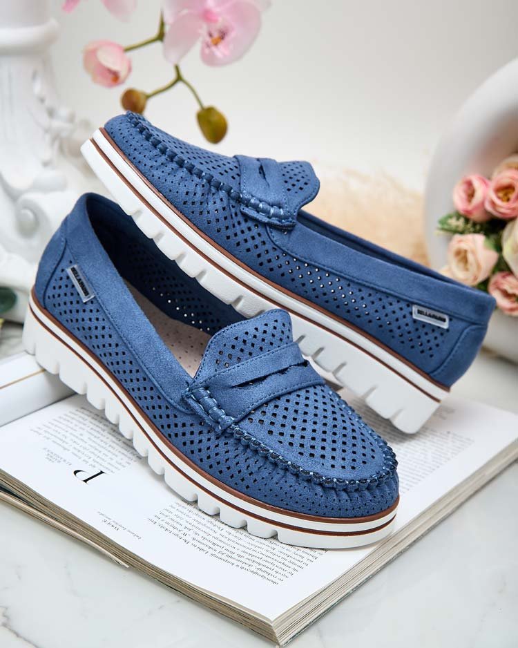 Royalfashion Ażurowe mokasyny damskie Leteller-38