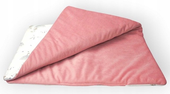 CZAS BOBASA DWUSTRONNY KOCYK 75X50 NIEMOWLĘCY, DLA MALUSZKA GĄSKI RÓŻ