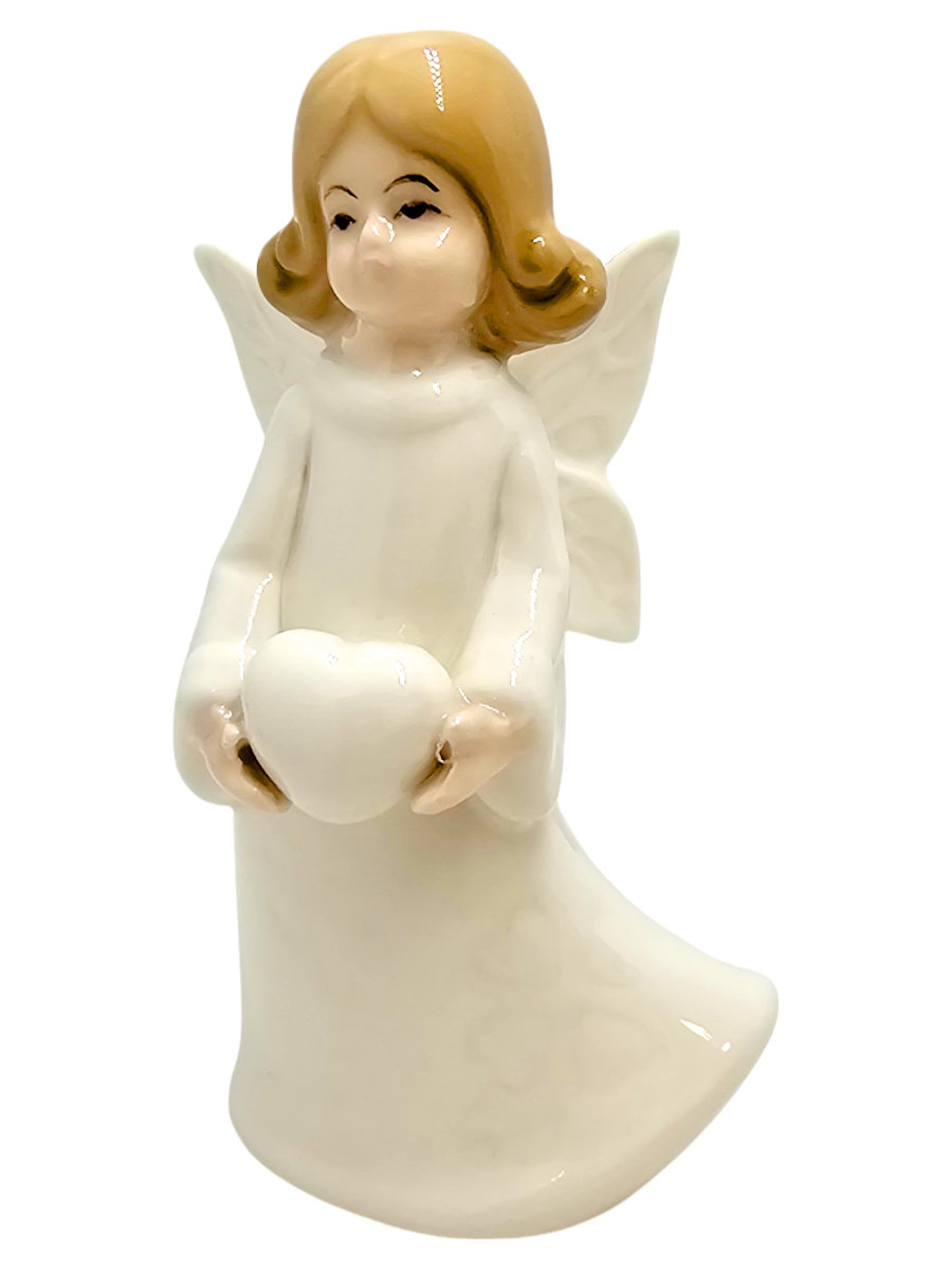 Figurka Aniołek porcelanowy 10cm - biały 2522A